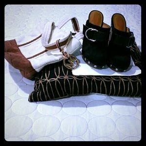 Michael Kors Slip On Wooden Heels Sz6.5